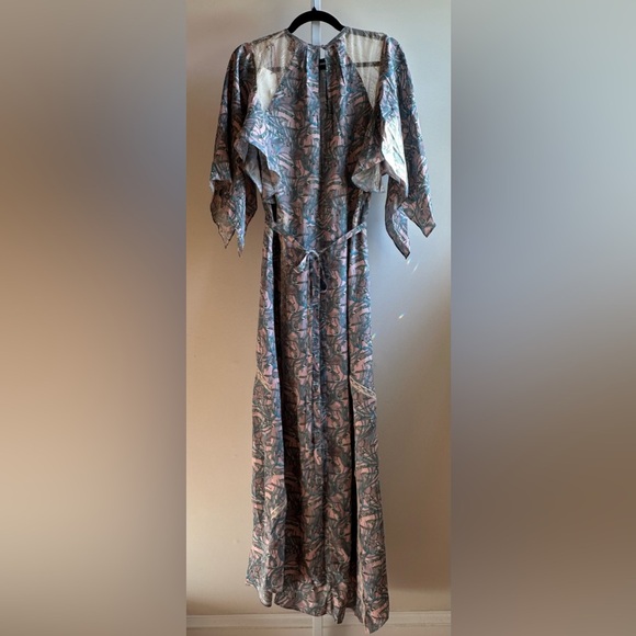 NWT ZADIG & VOLTAIRE Rielle Snake Chaines
Silk-blend Dress L Lace Pastels - Picture 4 of 14